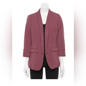 BURGUNDY BOYFRIEND BLAZER